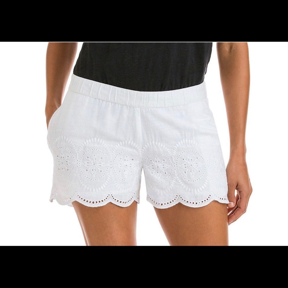 Vineyard Vine’s White Eyelet Shorts